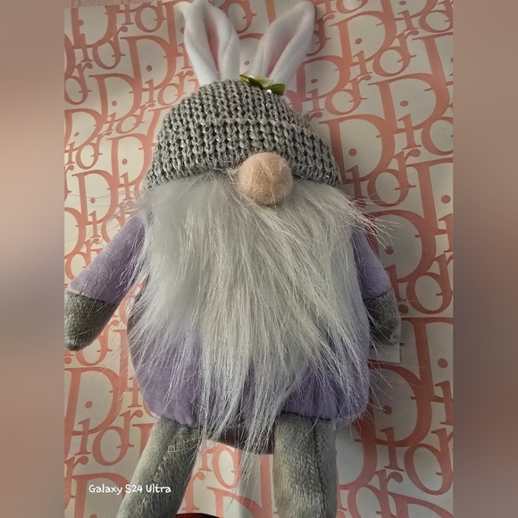 Easter Bunny Rabbit Gnome Plush Shelf Sitter Home Decor Toy NEW, Price For 1 - Picture 7 of 13